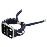 Braided Umbrella Cord Strap, For Apple Series 7 41mm / 6 & SE & 5 & 4 40mm / 3 & 2 & 1 38mm, For Apple Series 7 45mm / 6 & SE & 5 & 4 44mm / 3 & 2 & 1 42mm