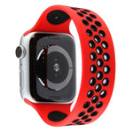 สายรัดนาฬิกาซิลิโคนยืดหยุ่น สำหรับ Apple Watch Series 6 & SE & 5 & 4 40mm / 3 & 2 & 1 38mm, 135mm (ดำ เหลือง), 135mm (ดำ เทา), 150mm (แดง ดำ)