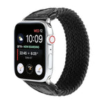 สายรัดนาฬิกาถักไนลอน + หนัง สำหรับ Apple Watch Series 6 & SE & 5 & 4 44mm / 3 & 2 & 1 42mm, S, M, L