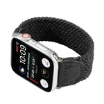สายรัดนาฬิกาถักไนลอน + หนัง สำหรับ Apple Watch Series 6 & SE & 5 & 4 44mm / 3 & 2 & 1 42mm, S, M, L