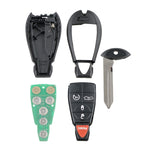Car Key Shell Remote Control Case for Dodge / Chrysler / Jeep 5-button, For Dodge / Chrysler / Jeep