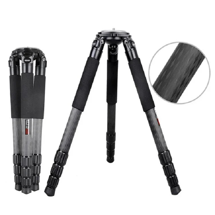 BEXIN ST424C ขาตั้งกล้องคาร์บอนไฟเบอร์แข็งแรงสำหรับกล้องวิดีโอขนาดใหญ่, ท่อสูงสุด: 40 มม., ST424C
