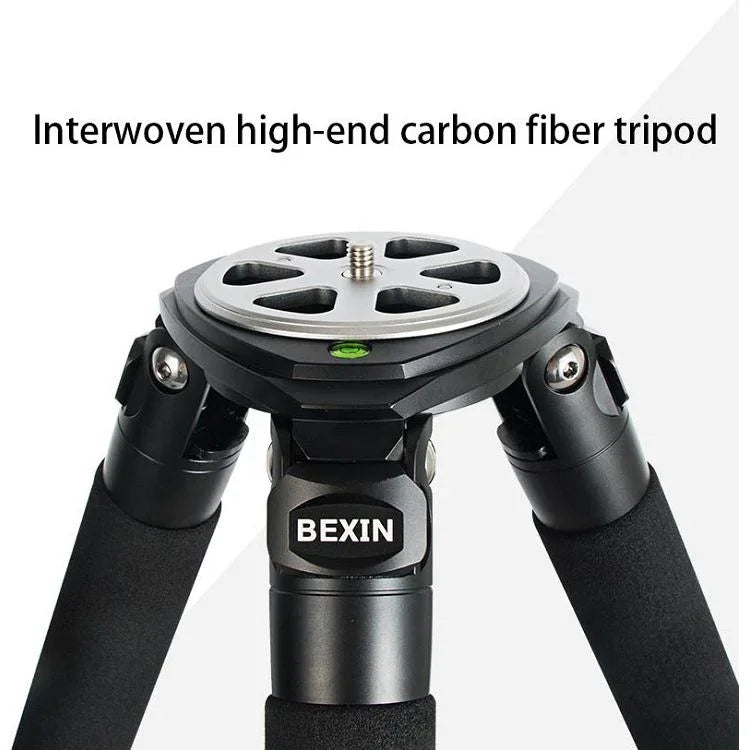 BEXIN ST424C ขาตั้งกล้องคาร์บอนไฟเบอร์แข็งแรงสำหรับกล้องวิดีโอขนาดใหญ่, ท่อสูงสุด: 40 มม., ST424C
