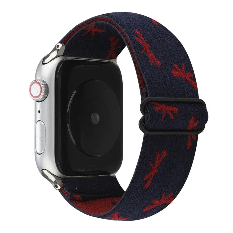 สายรัดข้อมือสไตล์ชาติพันธุ์แบบหัวเข็มขัด สำหรับ Apple Watch Series 6 & SE & 5 & 4 40mm / 3 & 2 & 1 38mm, สำหรับ Apple Watch Series 7 41mm / 6 & SE & 5 & 4 40mm / 3 & 2 & 1 38mm