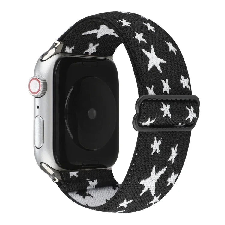 สายรัดข้อมือสไตล์ชาติพันธุ์แบบหัวเข็มขัด สำหรับ Apple Watch Series 6 & SE & 5 & 4 40mm / 3 & 2 & 1 38mm, สำหรับ Apple Watch Series 7 41mm / 6 & SE & 5 & 4 40mm / 3 & 2 & 1 38mm