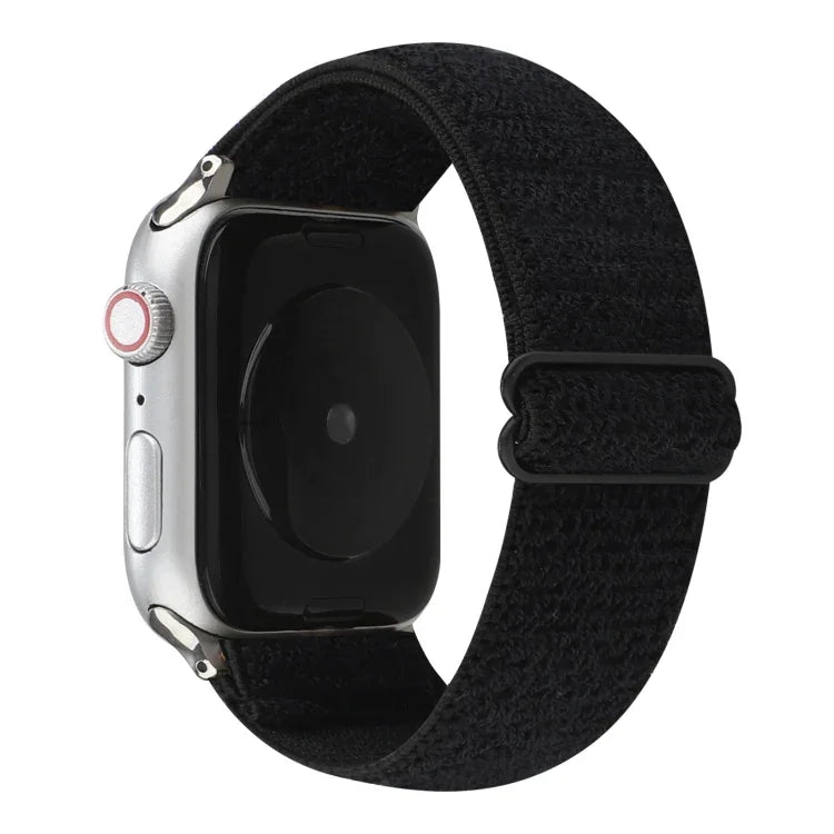 สายรัดข้อมือไนลอนสีพื้น สำหรับ Apple Watch Series 6 & SE & 5 & 4 40mm / 3 & 2 & 1 38mm, สำหรับ Apple Watch Series 7 41mm / 6 & SE & 5 & 4 40mm / 3 & 2 & 1 38mm