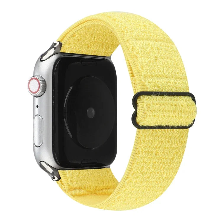 สายรัดข้อมือไนลอนสีพื้น สำหรับ Apple Watch Series 6 & SE & 5 & 4 40mm / 3 & 2 & 1 38mm, สำหรับ Apple Watch Series 7 41mm / 6 & SE & 5 & 4 40mm / 3 & 2 & 1 38mm