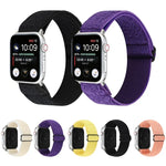 สายรัดข้อมือไนลอนสีพื้น สำหรับ Apple Watch Series 6 & SE & 5 & 4 40mm / 3 & 2 & 1 38mm, สำหรับ Apple Watch Series 7 41mm / 6 & SE & 5 & 4 40mm / 3 & 2 & 1 38mm