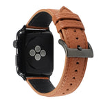 สายรัดข้อมือหนังแท้ลายลิ้นจี่ สำหรับ Apple Watch Series 6 & SE & 5 & 4 40mm / 3 & 2 & 1 38mm, สำหรับ Apple Watch Series 7 41mm / 6 & SE & 5 & 4 40mm / 3 & 2 & 1 38mm