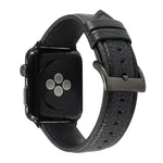 สายรัดข้อมือหนังแท้ลายลิ้นจี่ สำหรับ Apple Watch Series 6 & SE & 5 & 4 40mm / 3 & 2 & 1 38mm, สำหรับ Apple Watch Series 7 41mm / 6 & SE & 5 & 4 40mm / 3 & 2 & 1 38mm
