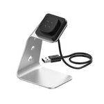 For Fitbit Versa 3 / Fitbit Sence Aluminum Alloy Charger Holder with Chip Protection, Support Fast Charging, For Fitbit Versa 3