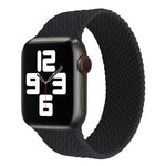 สายรัดนาฬิกาซิลิโคนลายทอแบบรอบเดียวสำหรับ Apple Watch Series 6 & SE & 5 & 4 40 มม. / 3 & 2 & 1 38 มม., S, M, L