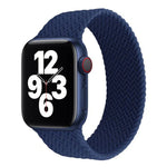 สายรัดนาฬิกาซิลิโคนลายทอแบบรอบเดียวสำหรับ Apple Watch Series 6 & SE & 5 & 4 40 มม. / 3 & 2 & 1 38 มม., S, M, L