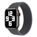 สายรัดนาฬิกาซิลิโคนลายทอแบบรอบเดียวสำหรับ Apple Watch Series 6 & SE & 5 & 4 40 มม. / 3 & 2 & 1 38 มม., S, M, L