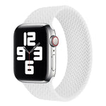 สายรัดนาฬิกาซิลิโคนลายทอแบบรอบเดียวสำหรับ Apple Watch Series 6 & SE & 5 & 4 40 มม. / 3 & 2 & 1 38 มม., S, M, L