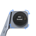 For Garmin Forerunner 745 / Venu Sq / Fenix 6 Universal Aluminum Alloy Magnetic Charger Holder with Chip Protection, Support Fast Charging, For Garmin Forerunner 745 (Left Interface)