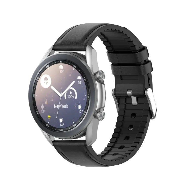 สายซิลิโคนหนังสำหรับเปลี่ยน 20mm สำหรับ Samsung Galaxy Watch 3 41mm, สำหรับ Samsung Galaxy Watch 3 41mm