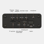 ลำโพงบลูทูธนาฬิกาไม้ W5C Subwoofer รองรับ TF Card & AUX 3.5 มม., ไม้สีน้ำตาล, ไม้สีเหลือง