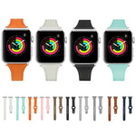 สายรัดนาฬิกาหนังแท้พร้อมปุ่มเหล็ก สำหรับ Apple Watch Series 7 41 มม. / & 6 & SE & 5 & 4 40 มม., สำหรับ Apple Watch Series 7 45 มม. / & 6 & SE & 5 & 4 44 มม.