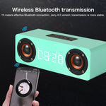 ลำโพงบลูทูธไม้ซับวูฟเฟอร์ M5 4.2 รองรับการ์ด TF & AUX 3.5 มม. & FM