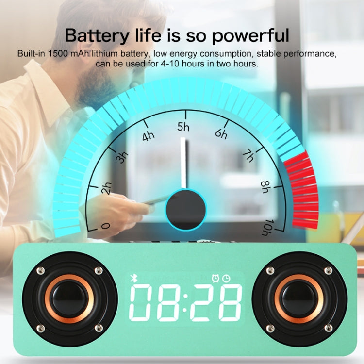 ลำโพงบลูทูธไม้ซับวูฟเฟอร์ M5 4.2 รองรับการ์ด TF & AUX 3.5 มม. & FM
