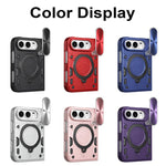 CD Texture Sliding Camshield Magnetic Holder Phone Case, For iPhone Duo