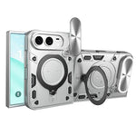 CD Texture Sliding Camshield Magnetic Holder Phone Case, For iPhone Duo