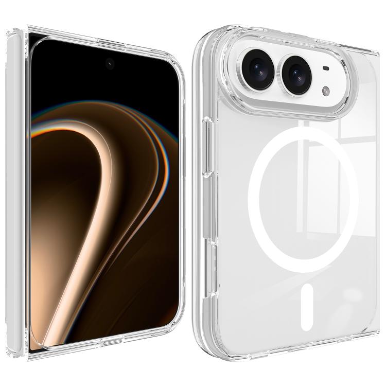 Scratchproof PC Transparent MagSafe Phone Case, For iPhone Duo