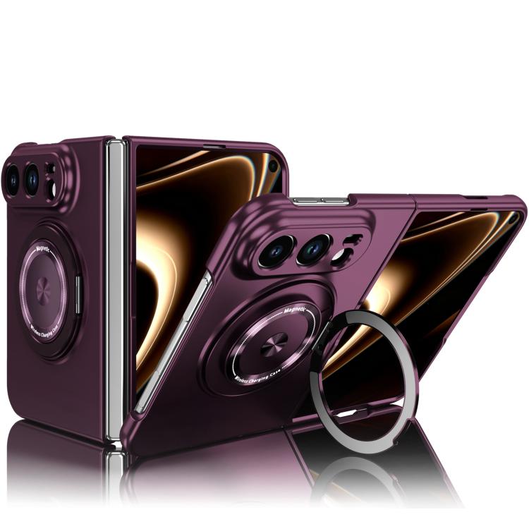 Rotation Holder Foldable Magnetic PC Phone Case, For iPhone Duo