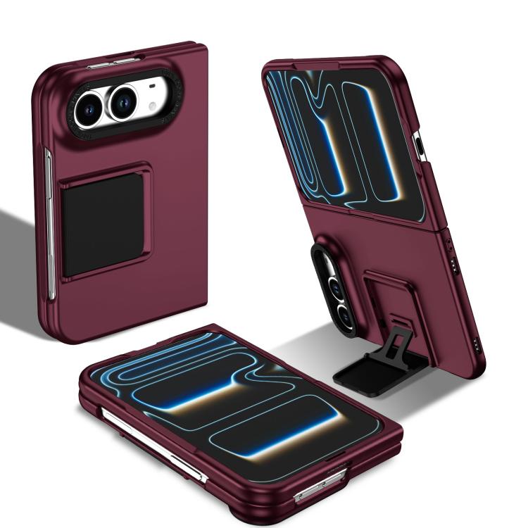 Three-dimensional Folding Holder PC Phone Case, For iPhone Duo