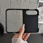 Fiber Texture Fine Circle Magnetic Phone Case, For iPhone Duo