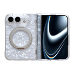 Axial Magnetic Shell Pattern Phone Case with 360 Holder, For iPhone Duo