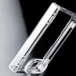 Clear Spring Hinge PC Shockproof Phone Case with Front Cover, For iPhone Duo