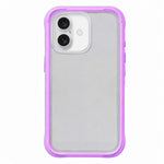 Silicone Frame Bumper Frosted Back Panel Phone Case, For iPhone 16