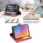 Magnetic Buckle Rhombus Texture Leather Phone Case, For iPhone Duo