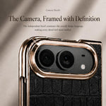 Electroplated Crocodile Texture Integrated Screen Protector Phone Case, For iPhone Duo
