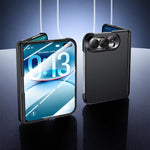 Spray-Coated Spring Hinge Integrated Film Phone Case, For iPhone Duo