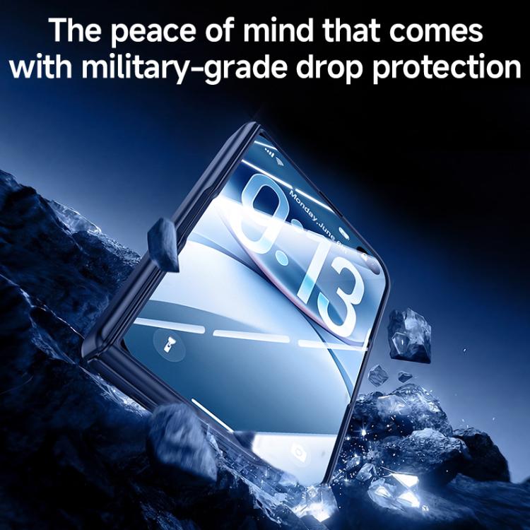 Spray-Coated Spring Hinge Integrated Film Phone Case, For iPhone Duo
