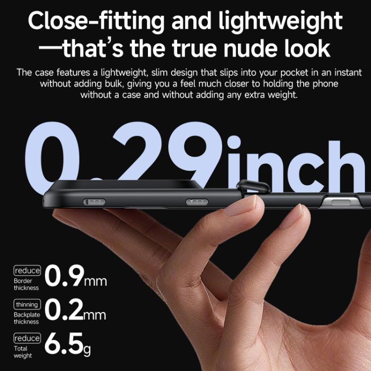 Spray-Coated Spring Hinge Integrated Film Phone Case, For iPhone Duo