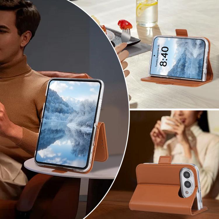 ABEEL RFID Side Buckle Leather Phone Case, For iPhone Duo