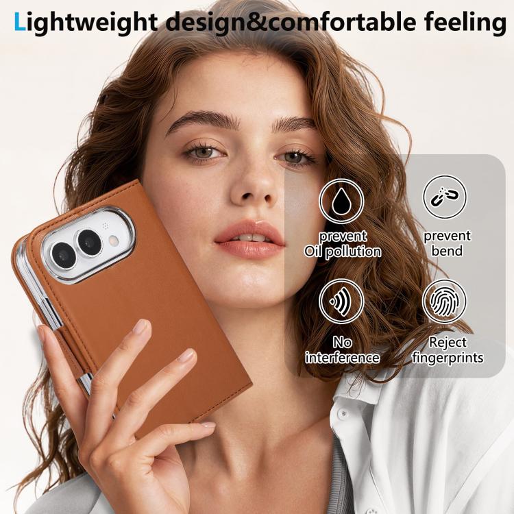 ABEEL RFID Side Buckle Leather Phone Case, For iPhone Duo