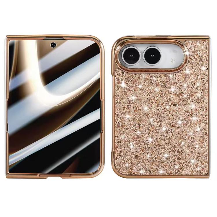 Glitter Powder Shockproof TPU Phone Case, For iPhone Duo