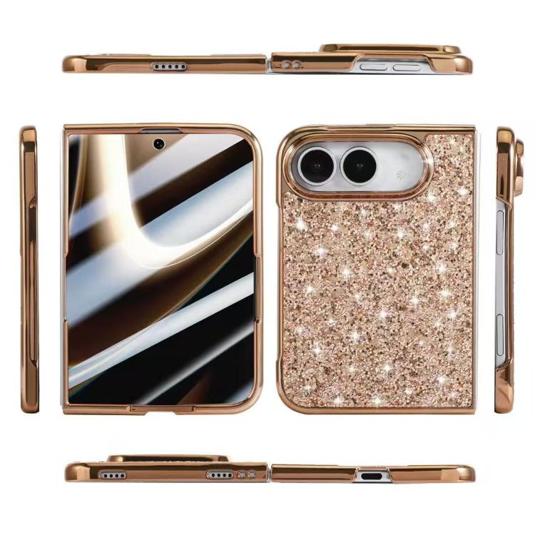 Glitter Powder Shockproof TPU Phone Case, For iPhone Duo
