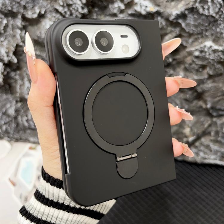 Skin Feel Frosted Rotation Holder Phone Case, For iPhone Duo