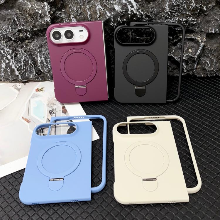 Skin Feel Frosted Rotation Holder Phone Case, For iPhone Duo