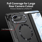 GKK Integrated Phantom CD Pattern Magnetic Folding Hinge Full Coverage Phone Case, For iPhone Duo