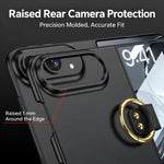 GKK Integrated Ultra-thin PC Full Coverage Phone Case with Ring Holder, For iPhone Duo