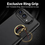 GKK Integrated Ultra-thin PC Full Coverage Phone Case with Ring Holder, For iPhone Duo