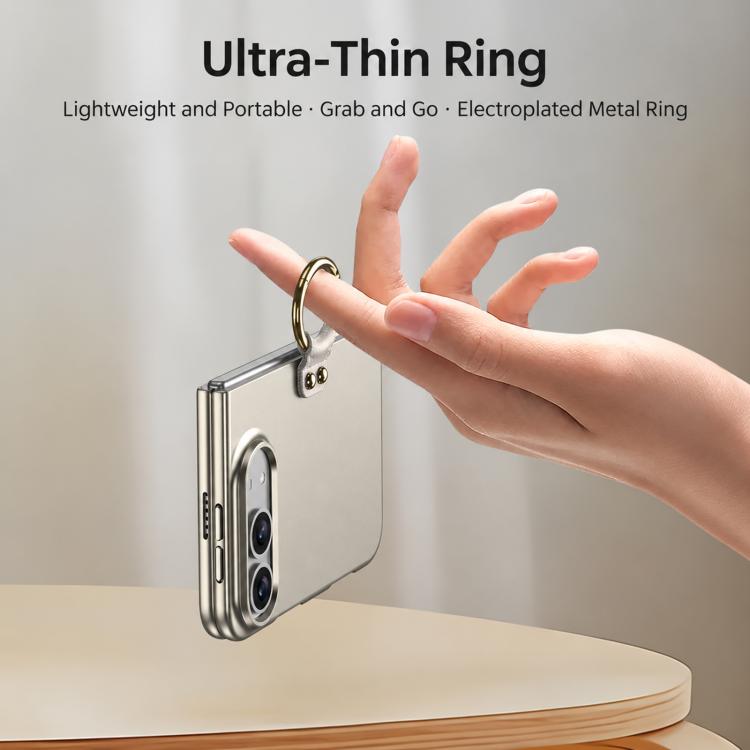 GKK Integrated Ultra-thin PC Full Coverage Phone Case with Ring Holder, For iPhone Duo