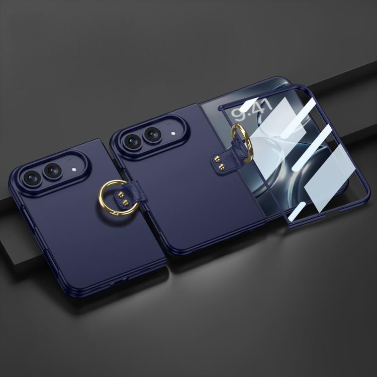 GKK Integrated Ultra-thin PC Full Coverage Phone Case with Ring Holder, For iPhone Duo